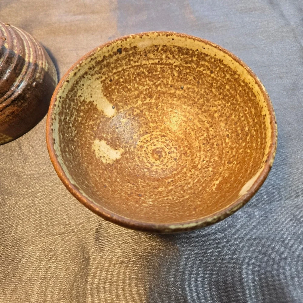 Set of 4  Different Ceramic Tea Matcha Cups Sake‎ Small Bowls Rustic Glaze